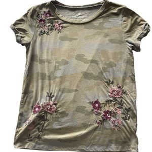 American eagle embroidered tee
